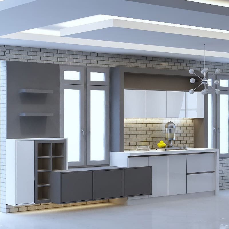 طراحی و آنالیز آشپزخانه: از تاسیسات تا کابینت | Kitchen Design 7 کابینت مدرن ، معماری داخلی