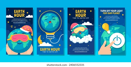 تصویرسازی پوستر رویداد "ساعت زمین" | Earth Hour 6 طراحی پوسترهای Earth Hour دیزاین کلاب: باشگاه پرورش محصول تصویرسازی