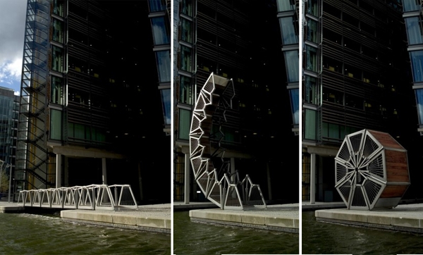 توماس هدرویک: طراح با هویت چندرشتهای | Thomas Heatherwick 10 Rolling Bridge – لندن دیزاین کلاب: باشگاه پرورش محصول طراحی خودرو