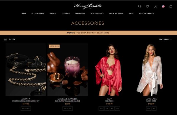 Honey Birdette: برند جسور لباسزیر و اکسسوری هانی بیردت 1 برند لباس زیر هانی بیردت | HoneyBirdette