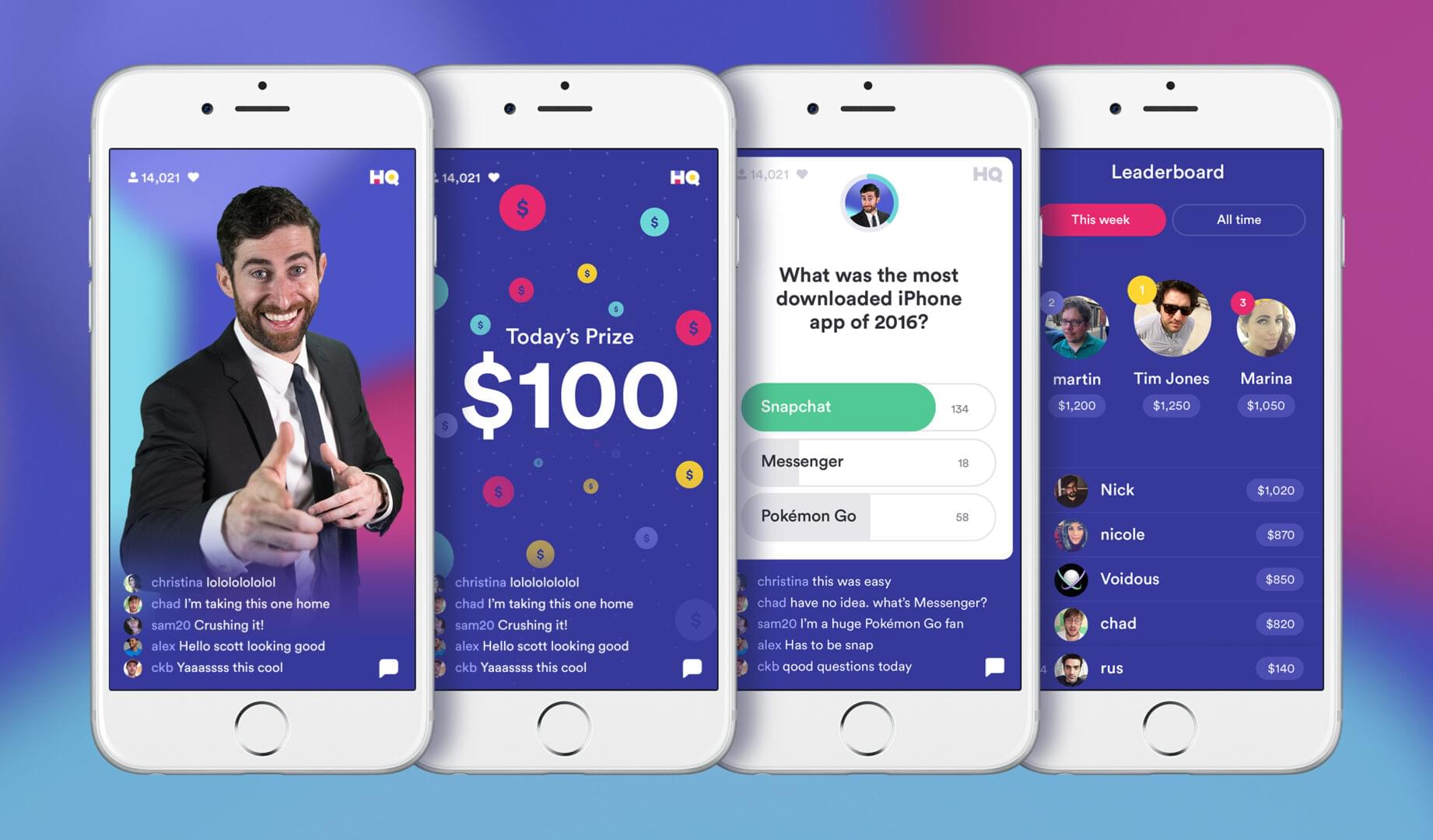 HQ Trivia دیزاین کلاب