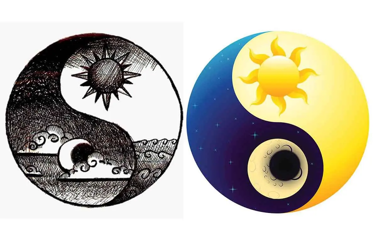 نماد شناسی در طراحی - یین و یانگ