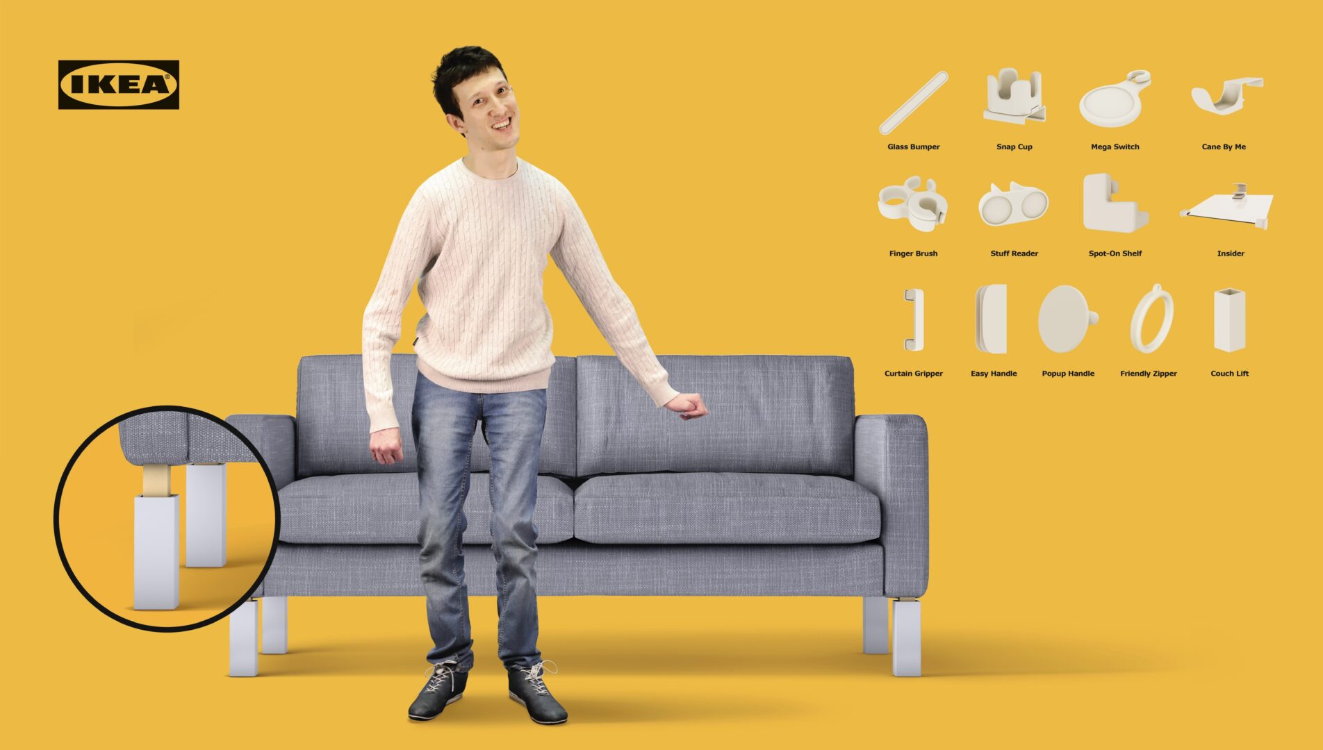 فرنیچرهای دسترسپذیر ایکیا ویژه معلولین IKEA: ThisAbles 3 دیسیبل از ایکیا IKEA ThisAbles فرنیچر دسترس پذیر2 دیزاین کلاب: باشگاه پرورش محصول طراحی فرنیچر