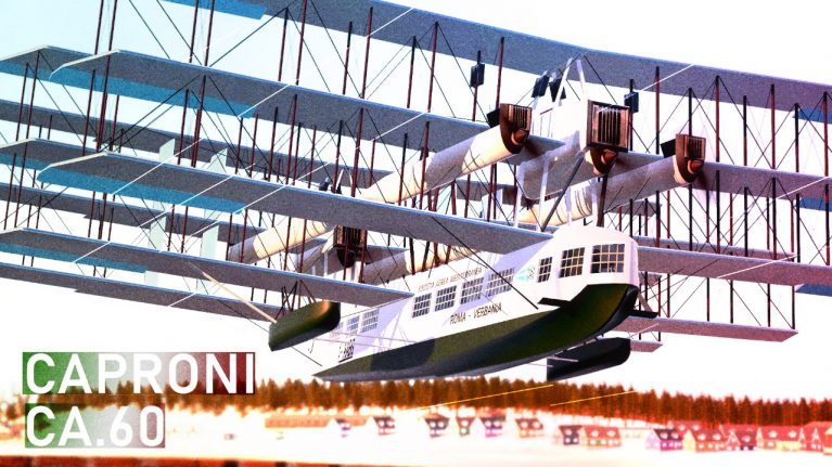 Caproni Ca.60 Transaereo: کشتی پرنده با 9 بال، در دهه20🛩️ 1 Caproni Ca.60 Transaereo پرندهی سهبدنهای با نه بال شکست بزرگ، خیال بیمرز🛩️ دیزاین کلاب: باشگاه پرورش محصول وسایل نقلیه