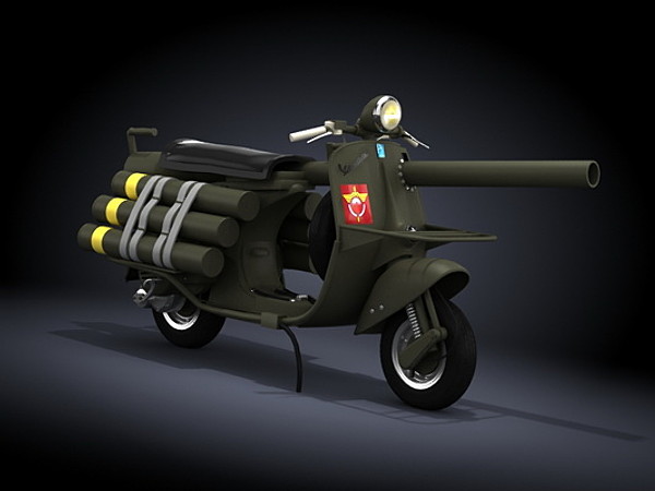 وسپا ضدتانک! Vespa 150 TAP: اسکوتر نظامی 1 Vespa 150 TAP وسپا اسکوتر ضدتانک!