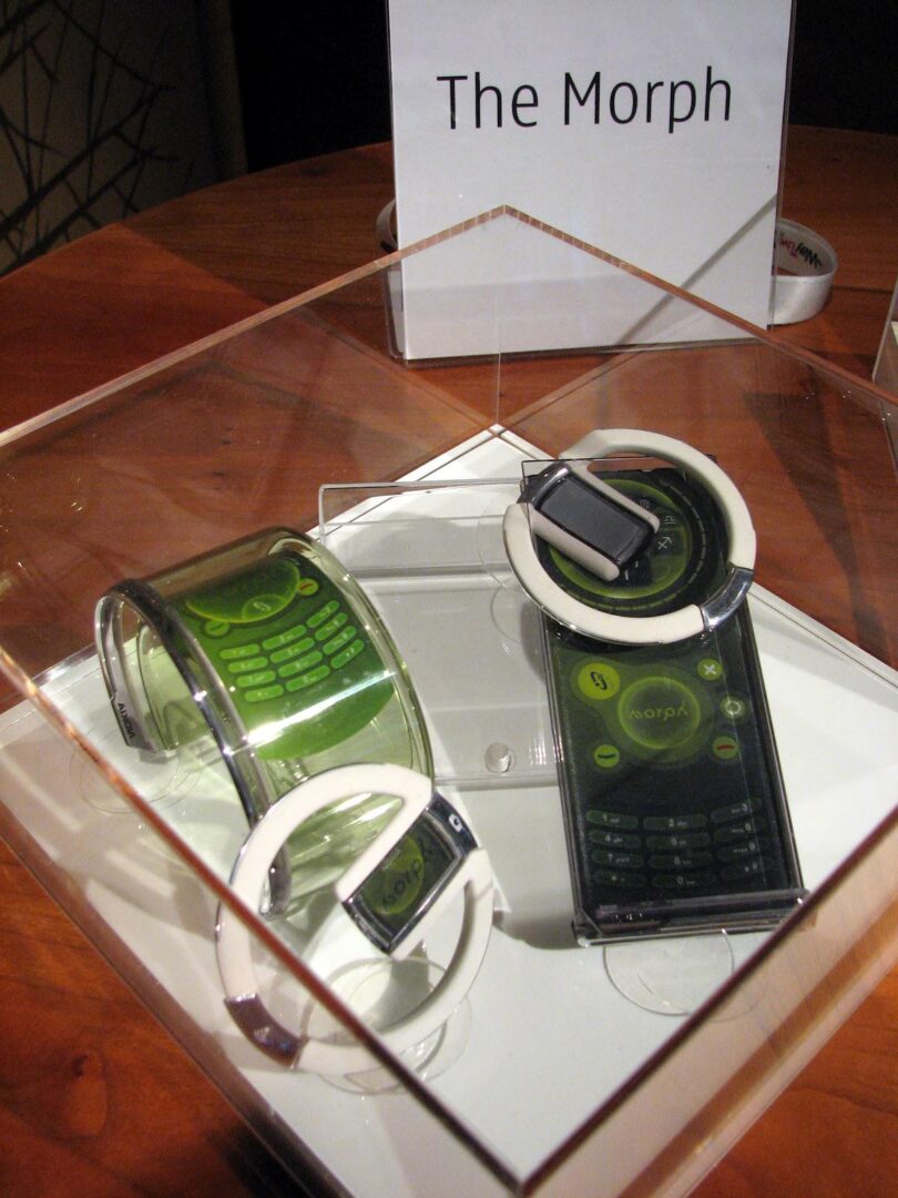 و تبلت انعطاف‌پذیر از آینده تعامل انسان‌–‌ماشین Nokia Morph 2008 باشگاه پرورش محصول tegory%