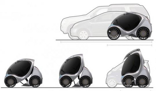 میکرو خودرو تاشو شهری CityCar – MIT’s Folding 2 خودرو تاشو CityCar – MITs Folding 2 باشگاه پرورش محصول حملونقل تککاربره